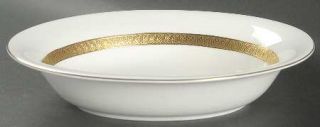 Wedgwood Adelphi 9 Oval Vegetable Bowl, Fine China Dinnerware   Gold Encrusted
