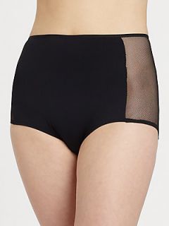 Cosabella Queen of Spades High Waisted Brief   Black
