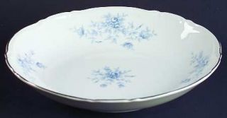 Seyei Elegant Lady Coupe Soup Bowl, Fine China Dinnerware   Blue Roses And Flowe