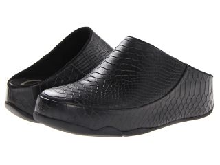 FitFlop Gogh Moc Snake Womens Slip on Shoes (Black)