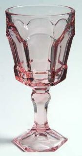 Fostoria Virginia Pink Water Goblet   Stem #2977, Pink,   Heavy Pressed