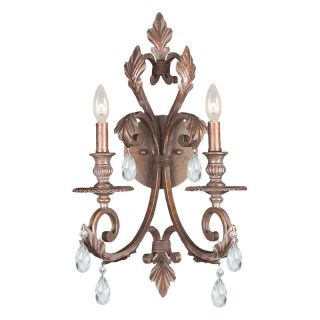 Crystorama Royal 6902 FB CL MWP Wall Sconce   12.5W in. Multicolor   6902 FB CL 