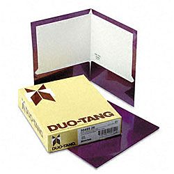 Metallic Two pocket Purple Folders (25 Per Box)