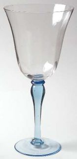 Block Crystal Melody Water Goblet   Clear Bowl,Amethyst,Blue Or Green Stems