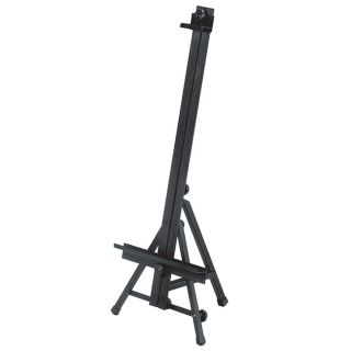 Napoli Art Easel (BlackMaterials Aluminum, plastic, rubberRubber feet prevent slippageAccomodates a canvas up to 27 inches highDimensions 34 inches high X 12 inches wide X 13 inches deepWeight Two (2) poundsModel 92 AE120Imported )