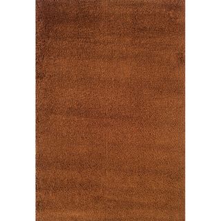 Indoor Rust/ Brown Shag Area Rug (910 X 127)