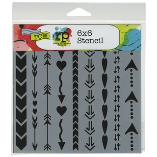 Crafters Workshop Templates 6x6 arrows And Hearts