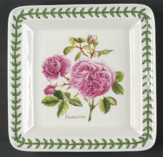 Portmeirion Botanic Roses Square Salad Plate, Fine China Dinnerware   Multimotif