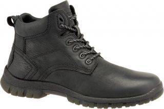 Mens Hush Puppies Outclass Boot Plain Toe   Black Waterproof Leather Boots