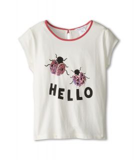 Little Marc Jacobs Sequin Ladybug S/S Tee Girls T Shirt (Beige)