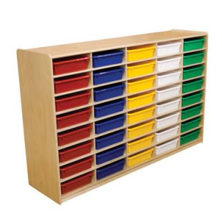 Wood Designs Storage Unit with 3 40 Letter Trays WD1758 Tray Option Assorted