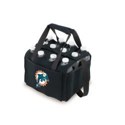 Picnic Time Miami Dolphins Twelve Pack (BlackDimensions 9.75 inches high x 8.125 inches wide x 7 inches deepCompact designDouble top handlesTwelve individual compartmentsTwo (2) interior chambers to hold gel or ice packs (not included) )