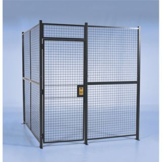 Wirecrafters Pre Engineered Security Room   10Ft.L x 10Ft.W x 8Ft.H Panels., 3 
