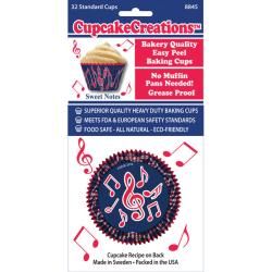 Cupcake Creations Musical Notes Standard Baking Cups (pack Of 32)