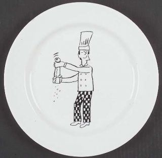 Wedgwood Grand Gourmet Chef with Peppermill Salad Plate, Fine China Dinnerware  