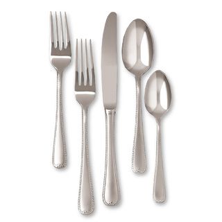 Gorham Ribbon Edge Frost 5 piece Flatware Place Setting (18/10 Stainless steel)