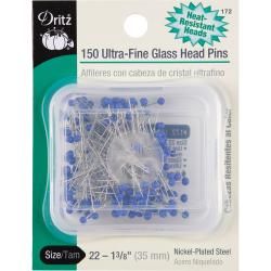 Ultra fine Glass Head Pins 1 3/8 150/pkg