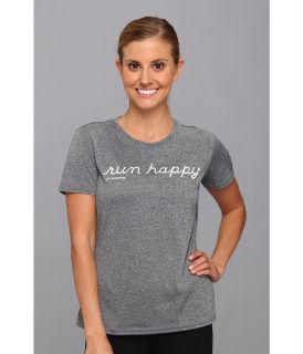 Brooks EZ T II Run Happy Womens T Shirt (Pewter)