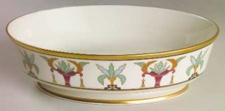 Lenox China Tosca 9 Oval Vegetable Bowl, Fine China Dinnerware   Grand Tier,Aqu