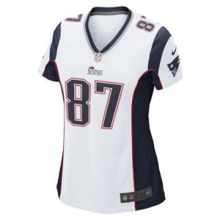 NFL New England Patriots (Rob Gronkowski) Womens Football Away Game Jersey   Wh