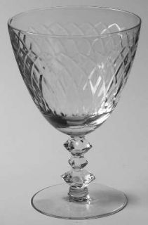 Tiffin Franciscan Brilliance Water Goblet   Stem #17547, Cut