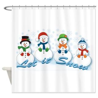  Let it Snow Shower Curtain  Use code FREECART at Checkout