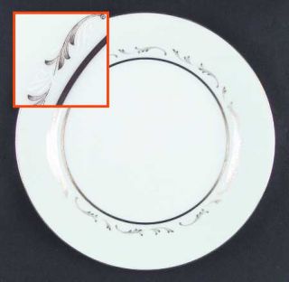 Noritake Jacqueline Dinner Plate, Fine China Dinnerware   Gold&White Scrolls,Gol