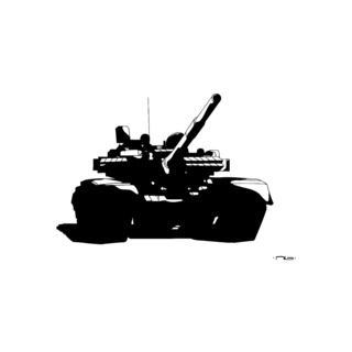 Tank Military Vinyl Wall Art Decal (BlackEasy to apply You will get the instructionDimensions 22 inches wide x 35 inches long )