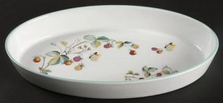 Royal Worcester Strawberry Fair (Oven To Table,Bluetrim) Oval Baker, Fine China