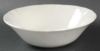 Staffordshire White Mist Coupe Cereal Bowl, Fine China Dinnerware   White,Emboss