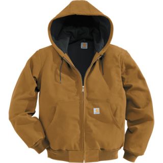 Carhartt Duck Active Jacket   Thermal Lined, Brown, Large, Tall Style, Model