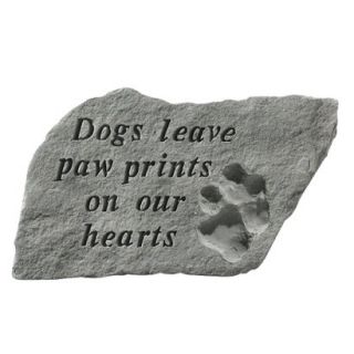 Dogs Leave Paw Prints Garden Stone