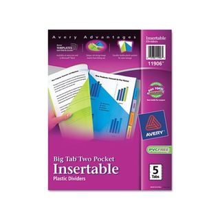 Avery Assorted Big Tab/ Two pocket Dividers (pack Of 5)