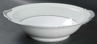 Noritake Greencourt 10 Round Vegetable Bowl, Fine China Dinnerware   Green Band