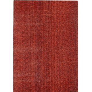 Hand knotted Mirage Rust Viscose Rug (9 X 12)