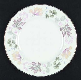 Shelley Columbine (Smooth) Dinner Plate, Fine China Dinnerware   Floral Rim, Smo