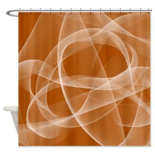  Orange Fractal Shower Curtain  Use code FREECART at Checkout