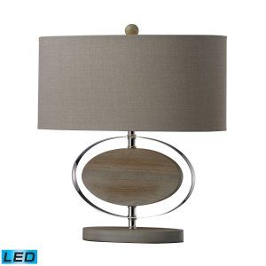 Dimond Lighting DMD D2296 LED Hereford Washed Wood Table Lamp LED