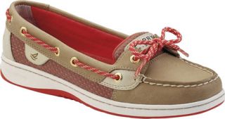 Womens Sperry Top Sider Angelfish   Linen/Hot Coral Sporty Mesh Casual Shoes