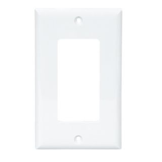 Cooper 5151W Electrical Wall Plate, Decorator, 1Gang White
