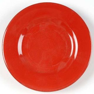 Tag Ltd Sonoma Red Salad Plate, Fine China Dinnerware   Ironstone,All Red,Rustic
