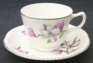 Homer Laughlin  Dogwood (Liberty) Footed Cup & Saucer Set, Fine China Dinnerware