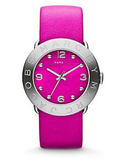 Marc by Marc Jacobs Stainless Steel Logo Watch   Pink Silver