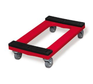 Rubbermaid Padded Deck Dolly   1000 lb Capacity, 4 Swivel Castors, Red