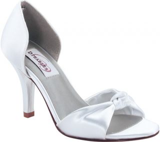 Womens Dyeables LoveMeTender   White Satin Two Piece Shoes