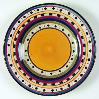 Tabletops Unlimited Argentina Dinner Plate, Fine China Dinnerware   Color Bands