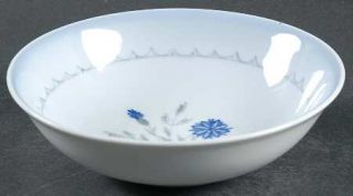 Bing & Grondahl Cornflower Blue Edge Coupe Cereal Bowl, Fine China Dinnerware  