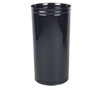 Rubbermaid 16 Steel Wastebasket   80 qt Capacity, Black