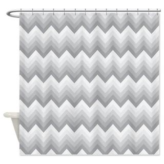  Chevron Gray Zigzag Striped Shower Curtain  Use code FREECART at Checkout