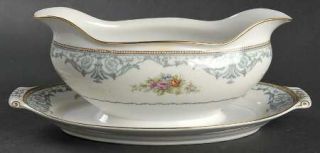 Kingsley (Japan) Duchess Gravy Boat with Attached Underplate, Fine China Dinnerw